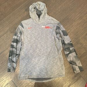 Nike Univ of Alabama long sleeve hooded tee, loose fit, lightweight large